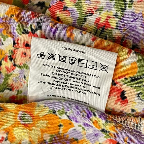 FAITHFULL THE BRAND Iris Meja Floral Mini Babydoll Dress Shay Mitchell Ditsy 2 - Picture 8 of 9